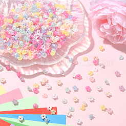 2400шт 8 цвета непрозрачные акриловые бусины FIND-SP0001-18