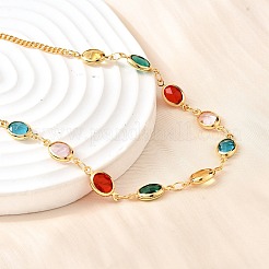 Ожерелья из нержавеющей стали 304 с панцирными цепочками NJEW-V009-01G