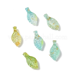 Pendentifs en acrylique transparent et feuille d'or&nbsp;AC-CBAF9C1-04A-05