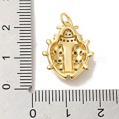 Латунные розовые кубические циркониевые подвески&nbsp;LS-KK-M278-11G