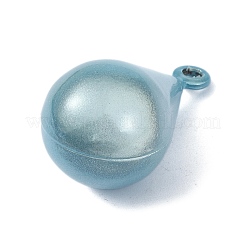 真鍮製ベルペンダント  水琴鈴(すいきんすず)  ティアドロップチャーム  空色  30.5x17~17.5mm  穴：2.8mm&nbsp;KK-K359-02A