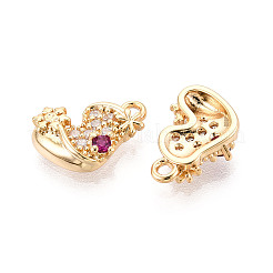 Латунные микро проложить кубического циркония подвески&nbsp;KK-N263-139B-G