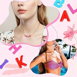 400 шт. 2 пакета 2 видов непрозрачных смоляных бусин&nbsp;RESI-YW0005-30