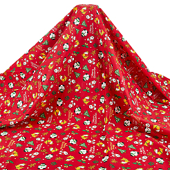 Baumwollstoffe mit Weihnachtsmotiven&nbsp;DIY-WH0622-374B