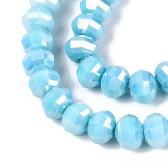 Антикоррозийные гальванические стеклянные бусины GLAA-T025-8mm-19H