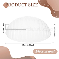 Support de casquette de baseball en plastique à moitié fixé&nbsp;DIY-WH0581-67B