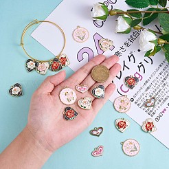 24 шт. Подвески из сплава с эмалью&nbsp;JX178A