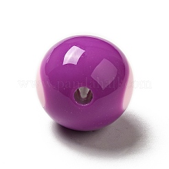 Perles acryliques opaques bicolores&nbsp;SACR-K003-03D