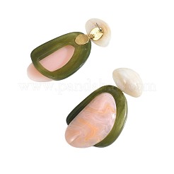 Pendientes colgantes de resina para mujer&nbsp;WG8231B-01