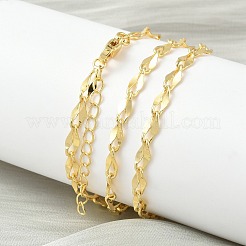 Женские ожерелья из латунной цепочки толщиной 4 мм&nbsp;NJEW-K271-02G