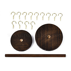 Плоский круглый деревянный держатель-органайзер для очков&nbsp;ODIS-T002-01A-01