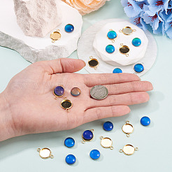 20 Stück Cabochon-Anschlussfassungen aus Edelstahl 304&nbsp;DIY-TA0015-44A