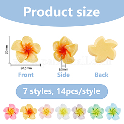 Кабошоны из непрозрачной смолы&nbsp;RESI-DC0001-50