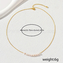 Элегантные ожерелья из натурального пресноводного жемчуга с рисовыми бусинами из металла для женщин XK5960