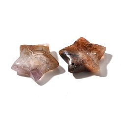 Подвески из натурального аметиста и кружевного агата&nbsp;G-A244-08F