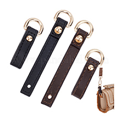 4 шт. 2-х цветные застежки-подвески из искусственной кожи&nbsp;PURS-PH0001-31