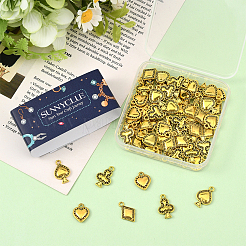 72шт 4 стиля подвески из сплава в тибетском стиле&nbsp;FIND-SC0019-40AG