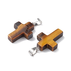 Природных тигровый глаз подвески&nbsp;LS-G-PW0006-02P-13