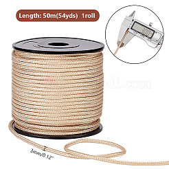 Cordons tressés en nylon de 50 m&nbsp;NWIR-WH0017-005