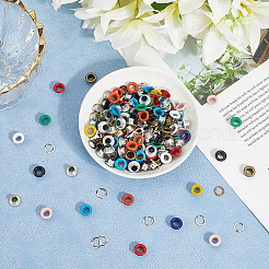 200 комплект 10-х цветных железных люверсов&nbsp;SCRA-GF0001-10B-04