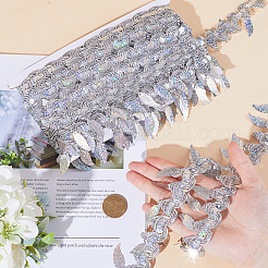 Отделка блестками из полиэстера&nbsp;OCOR-WH0085-03C