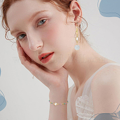 64 pièces 8 styles en laiton pavé clair connecteur de zircone cubique breloques&nbsp;KK-ME0004-10