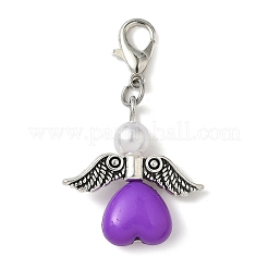 Подвесные украшения из непрозрачного акрила и АБС&nbsp;HJEW-JM04002