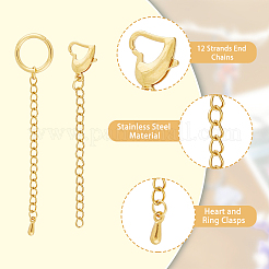 12 прядь 2 стиля 304 нержавеющая сталь удлинитель цепи пандуса&nbsp;FIND-DC0003-31