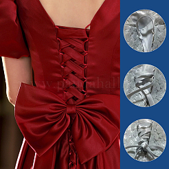 Ленты полиэфирные атласные длиной 6 м.&nbsp;OCOR-WH0082-66A