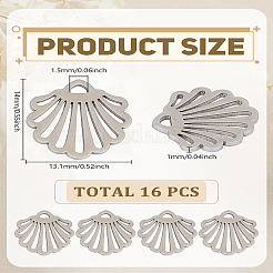 16 шт. подвески из нержавеющей стали 304&nbsp;STAS-LP0003-71