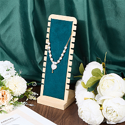 Подставки для хранения деревянных ожерелий с 12 слотом NDIS-WH20003-01D