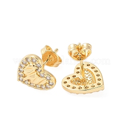 Серьги-гвоздики из циркония&nbsp;EJEW-M103-11G