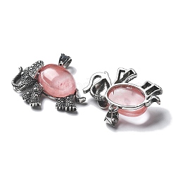 Кулон из кварцевого стекла с вишней&nbsp;G-H083-02AS-10