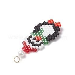 Рождественские подвески в виде пингвинов из стеклянного бисера&nbsp;PALLOY-MZ01044-02