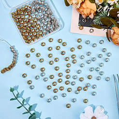 200 шт. 2 цвета тибетский стиль сплав европейские бусины MPDL-ME0001-05