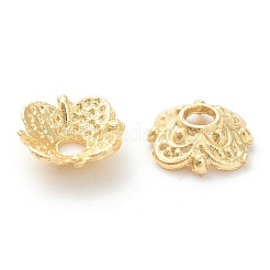 Крышки бусинок цветка сплава покрытия стойки KK-J277-03G