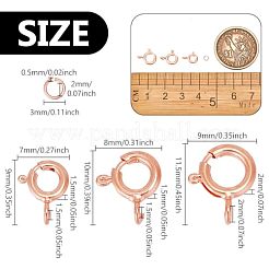 925 застежка-кольцо из стерлингового серебра с открытыми соединительными кольцами&nbsp;STER-GO0001-04RG