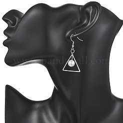 Серьги с треугольными жемчужинами-ракушками&nbsp;EJEW-JE06769