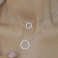 925 кулон из стерлингового серебра с микропаве из прозрачных кубических цирконий KG6962-2