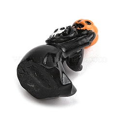 Статуэтки из смолы на Хэллоуин для украшения рабочего стола в домашнем офисе DJEW-M017-04C