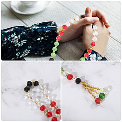 6 шт. мусульманские молитвенные четки-браслеты&nbsp;BJEW-PH0004-64B