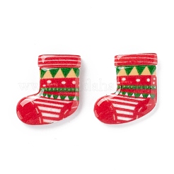 Кабошоны из непрозрачной смолы на новогоднюю тематику&nbsp;CRES-P022-09