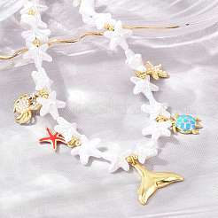 Collares colgantes con animales marinos&nbsp;KK-CBA4547-03C-G