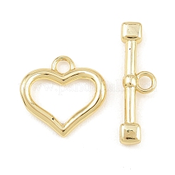 Застежки-кнопки в форме сердца из латуни&nbsp;KK-G548-43G-02