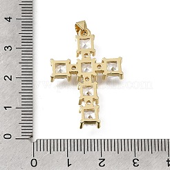 Pendentifs en laiton pavé de zirconiums cubiques de Pâques&nbsp;CU-E002-01B-G07