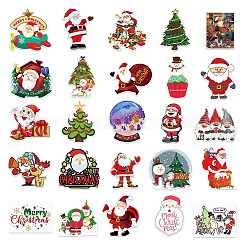 50 個のクリスマス PVC 自己粘着ステッカー  水筒用防水ステッカー  ヘルメット  荷物  混合図形  55~85mm&nbsp;XMAS-PW0001-198