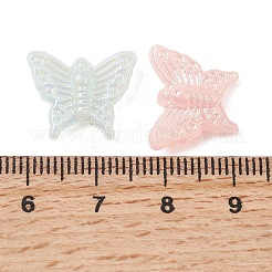 Perlas de acrílico opaco chapado uv&nbsp;OACR-G058-13A