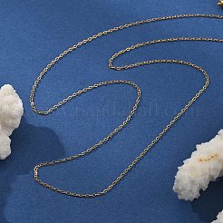 Ожерелья из цепочек из нержавеющей стали 304 толщиной 1 мм NJEW-T016-15G