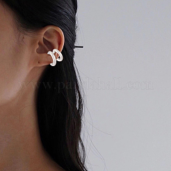 303ステンレススチール製カフイヤリング2組  C字型  ステンレス鋼色  19.5x4mm&nbsp;EJEW-BBC0002-25P