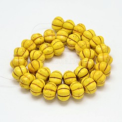 Tinti turchese sintetico fili di perle&nbsp;G-M148-09-B